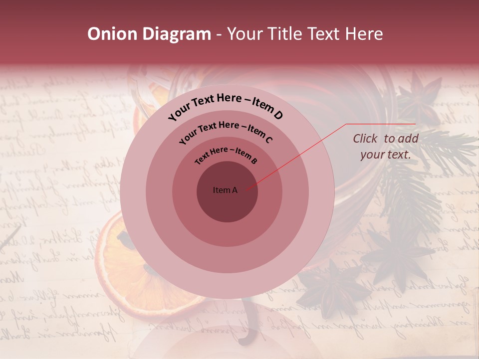 Weihnachtlich Stimmung Glastasse PowerPoint Template