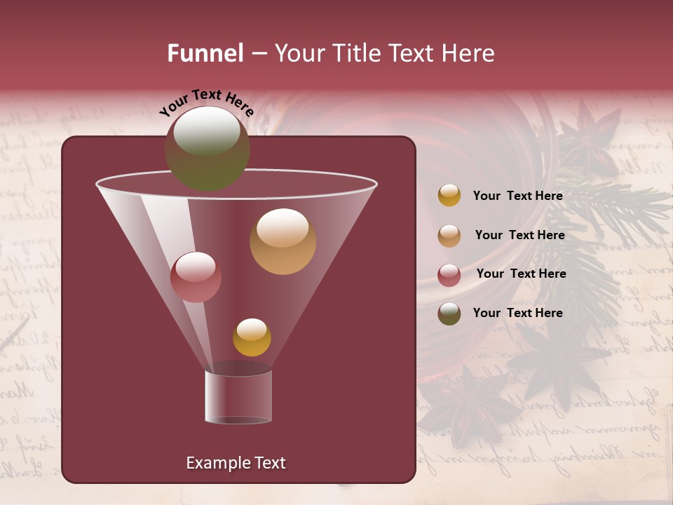 Weihnachtlich Stimmung Glastasse PowerPoint Template