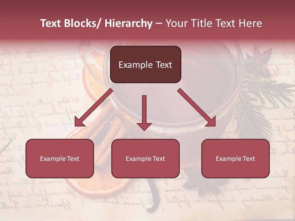 Weihnachtlich Stimmung Glastasse PowerPoint Template