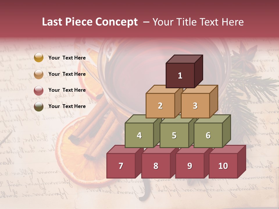 Weihnachtlich Stimmung Glastasse PowerPoint Template