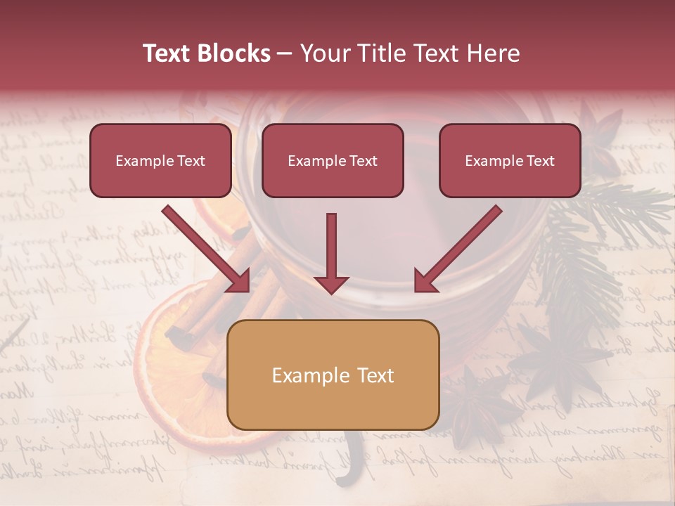Weihnachtlich Stimmung Glastasse PowerPoint Template