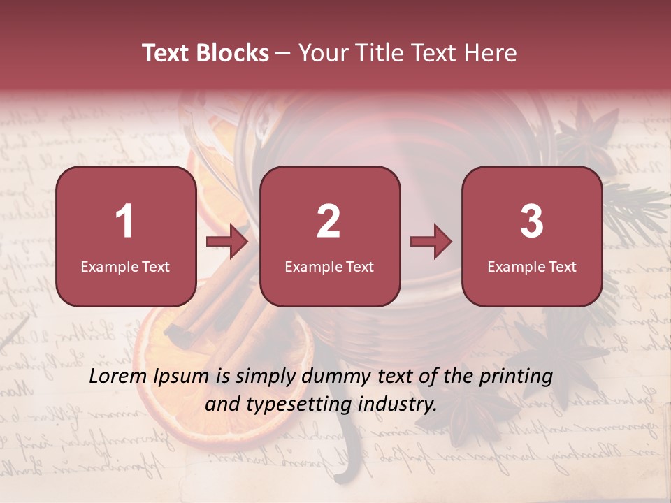 Weihnachtlich Stimmung Glastasse PowerPoint Template