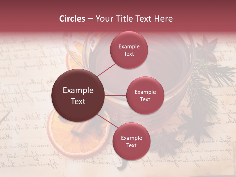 Weihnachtlich Stimmung Glastasse PowerPoint Template