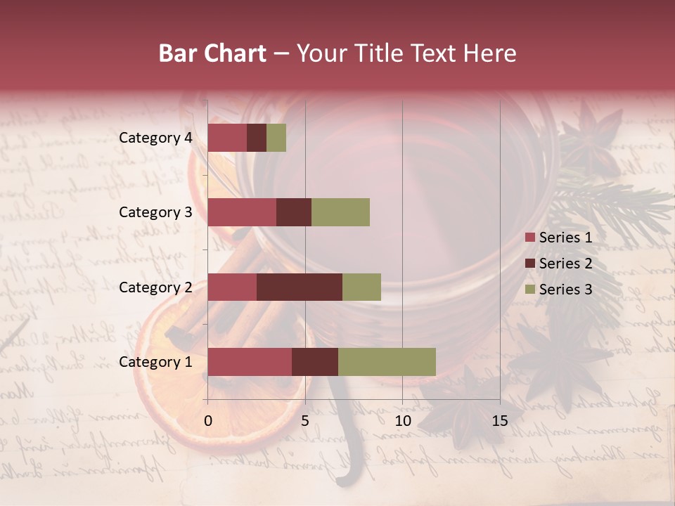 Weihnachtlich Stimmung Glastasse PowerPoint Template