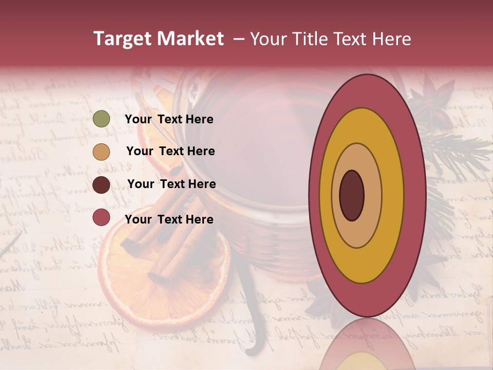 Weihnachtlich Stimmung Glastasse PowerPoint Template