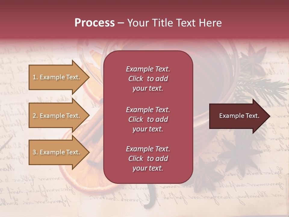 Weihnachtlich Stimmung Glastasse PowerPoint Template