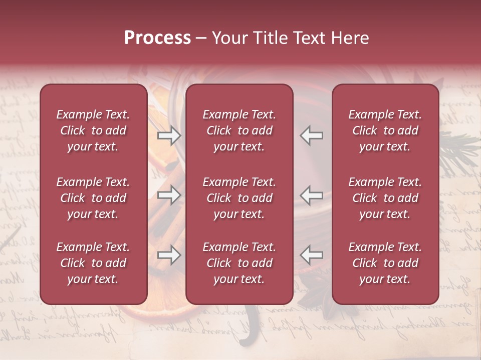 Weihnachtlich Stimmung Glastasse PowerPoint Template