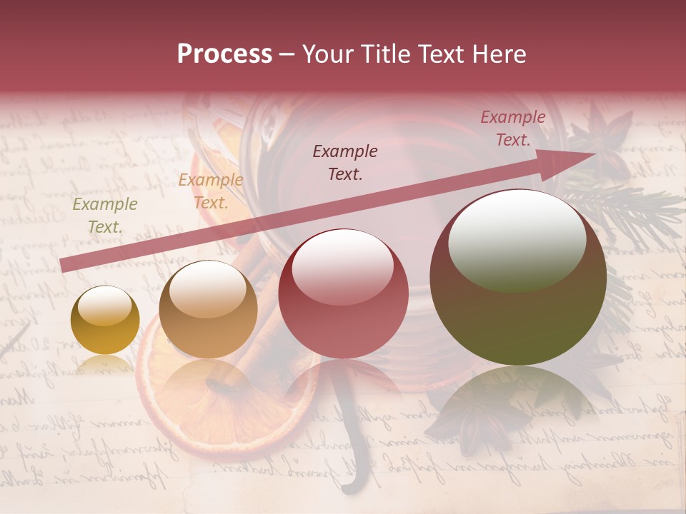 Weihnachtlich Stimmung Glastasse PowerPoint Template