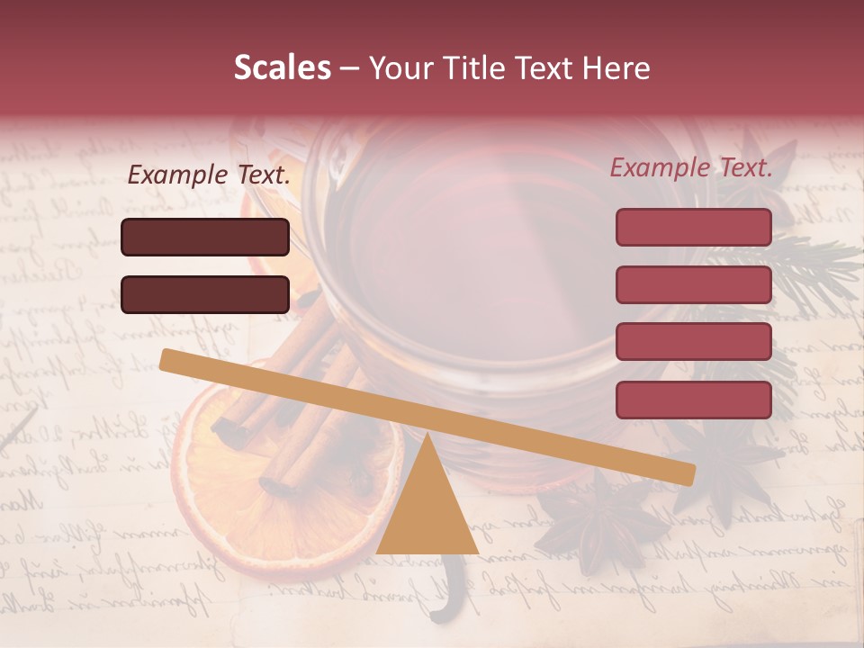 Weihnachtlich Stimmung Glastasse PowerPoint Template