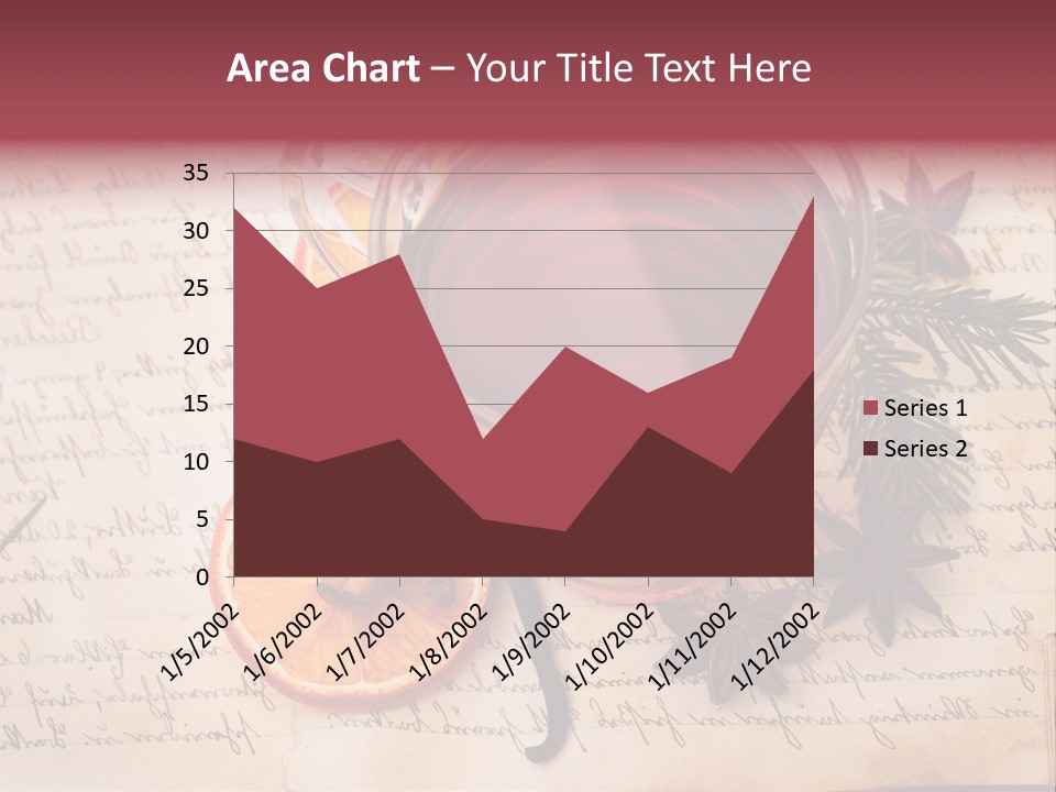 Weihnachtlich Stimmung Glastasse PowerPoint Template