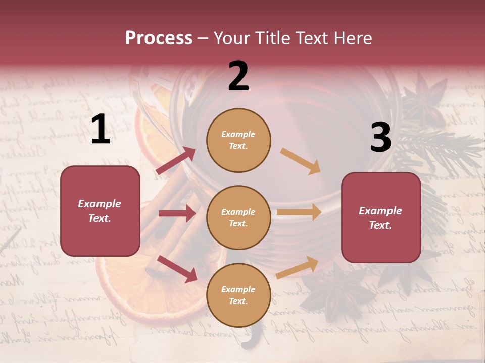 Weihnachtlich Stimmung Glastasse PowerPoint Template