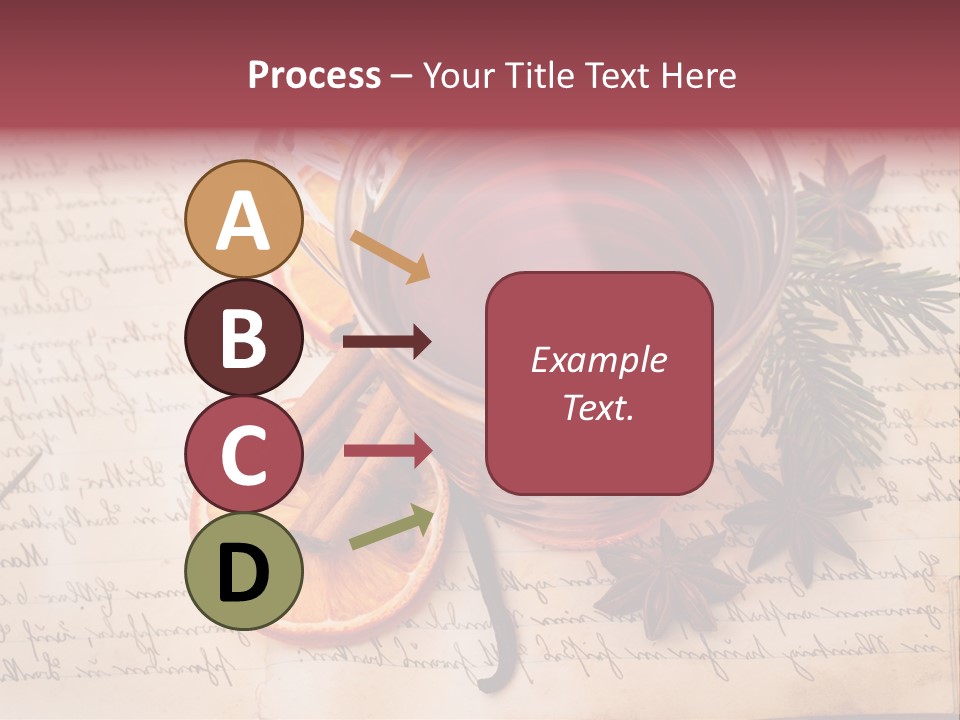 Weihnachtlich Stimmung Glastasse PowerPoint Template