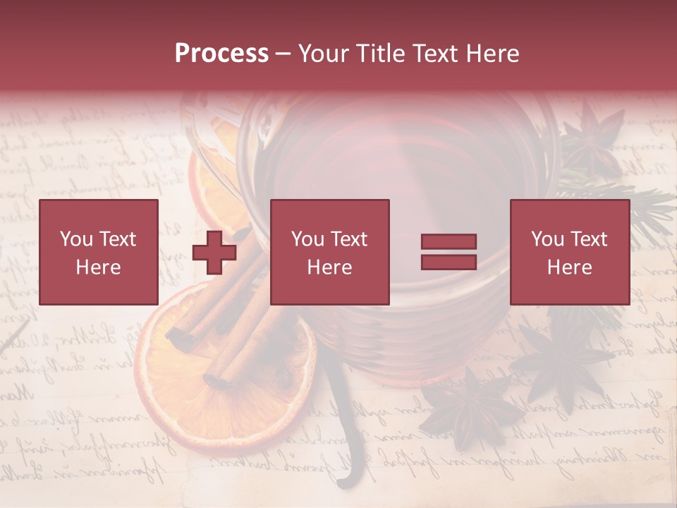 Weihnachtlich Stimmung Glastasse PowerPoint Template