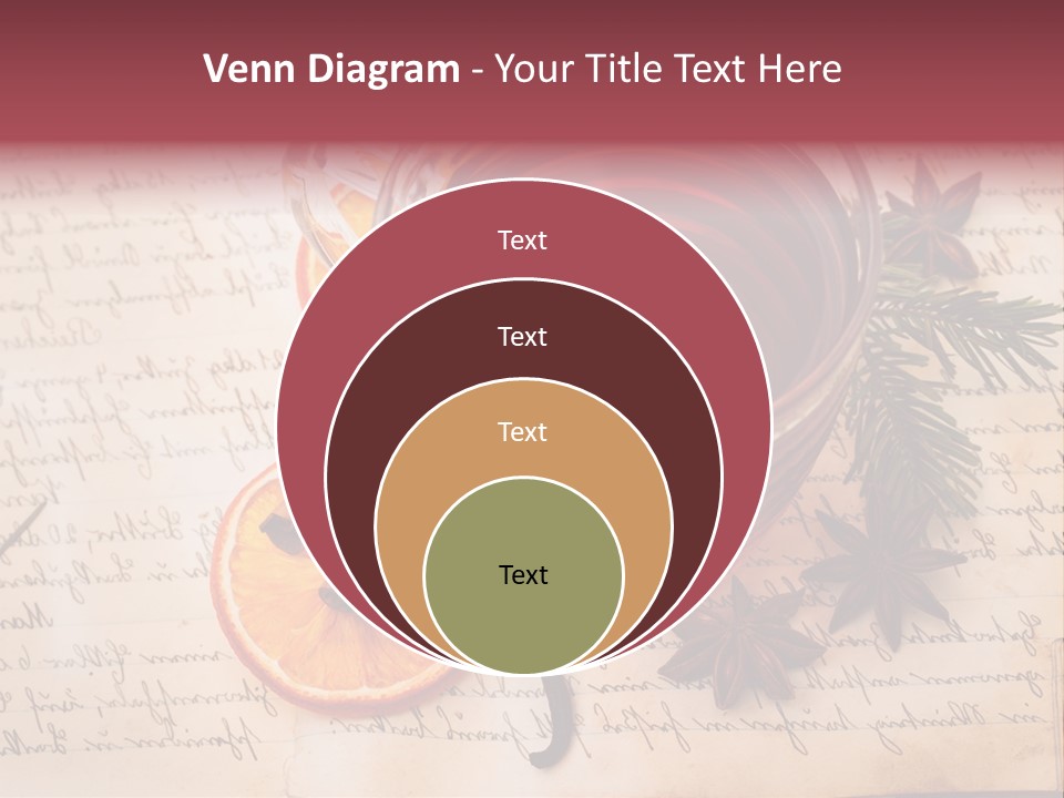 Weihnachtlich Stimmung Glastasse PowerPoint Template