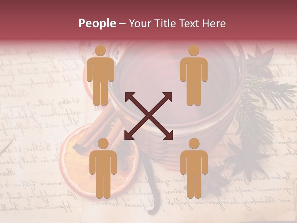 Weihnachtlich Stimmung Glastasse PowerPoint Template