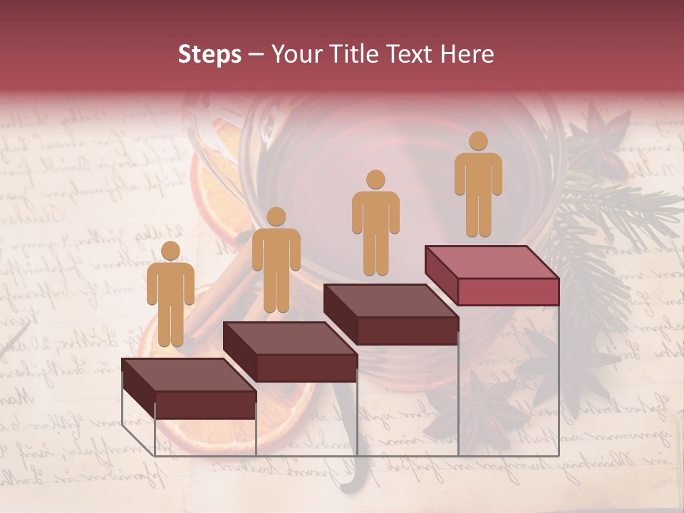 Weihnachtlich Stimmung Glastasse PowerPoint Template