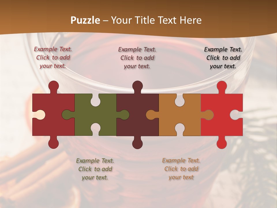 Weihnachten Tradition Tee PowerPoint Template