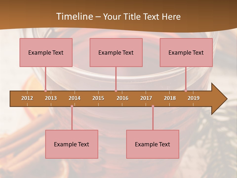 Weihnachten Tradition Tee PowerPoint Template