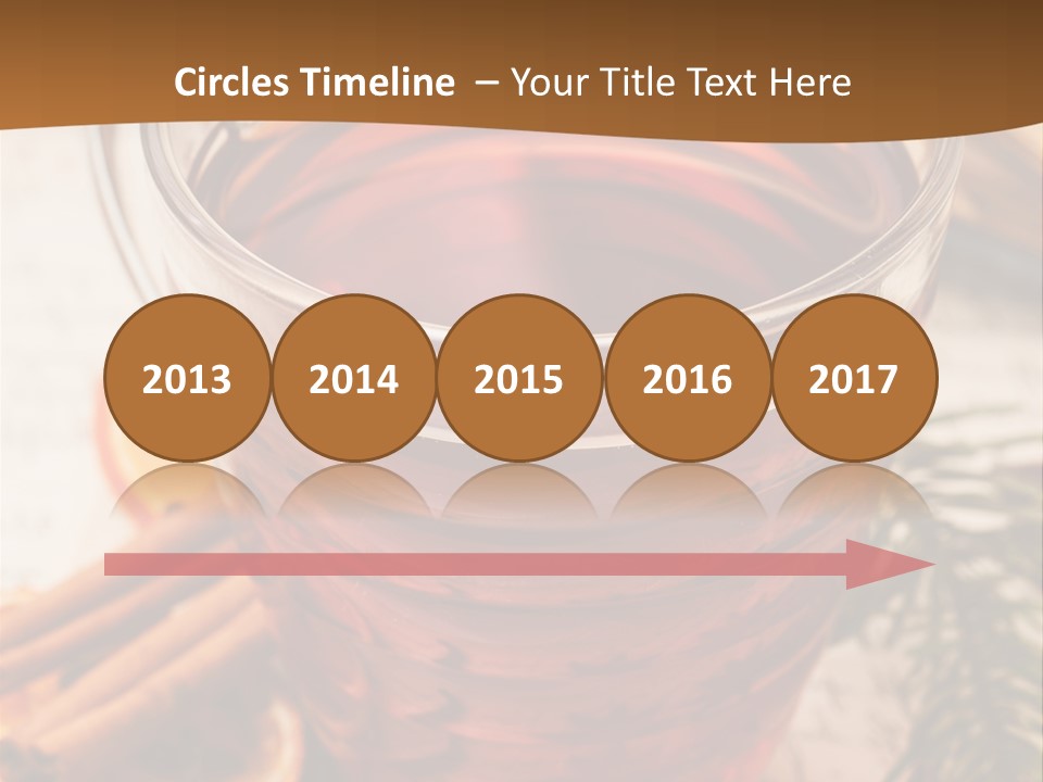 Weihnachten Tradition Tee PowerPoint Template