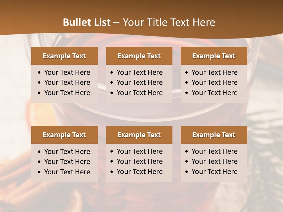 Weihnachten Tradition Tee PowerPoint Template