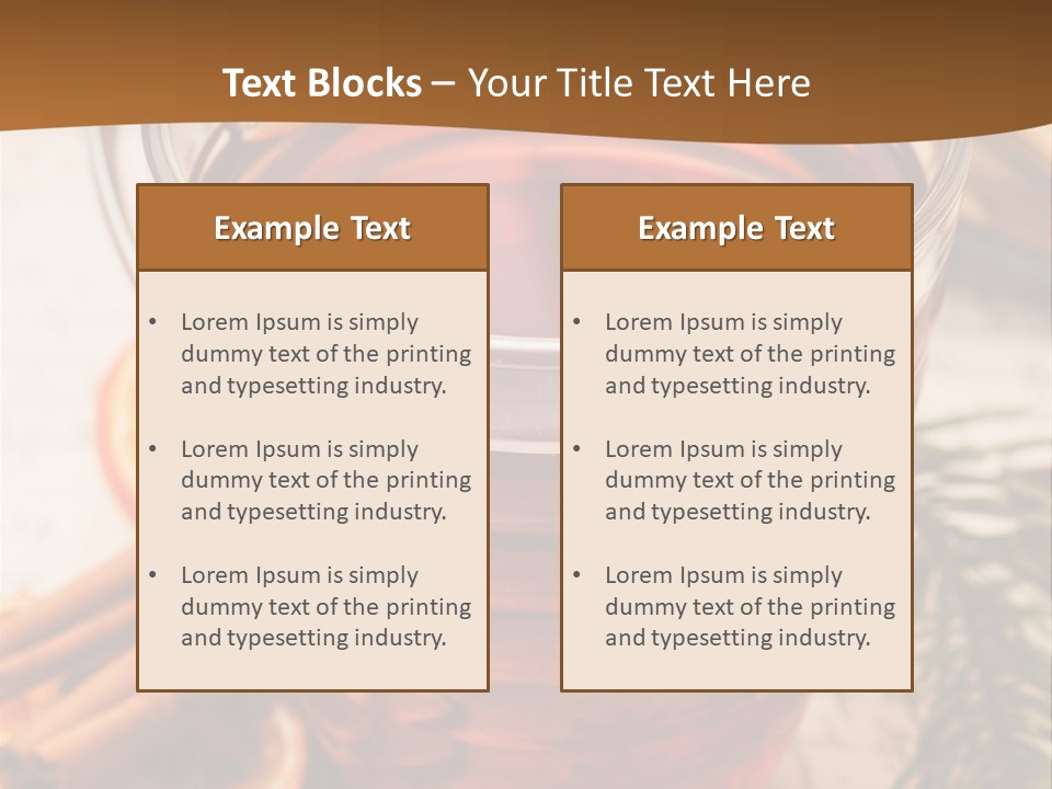 Weihnachten Tradition Tee PowerPoint Template