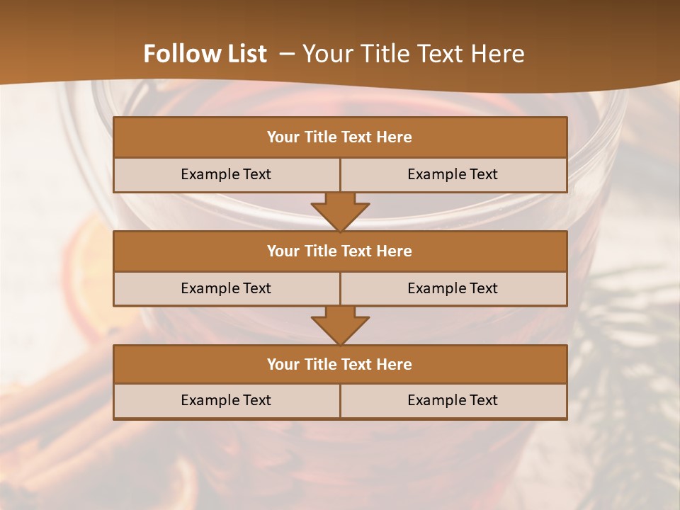 Weihnachten Tradition Tee PowerPoint Template