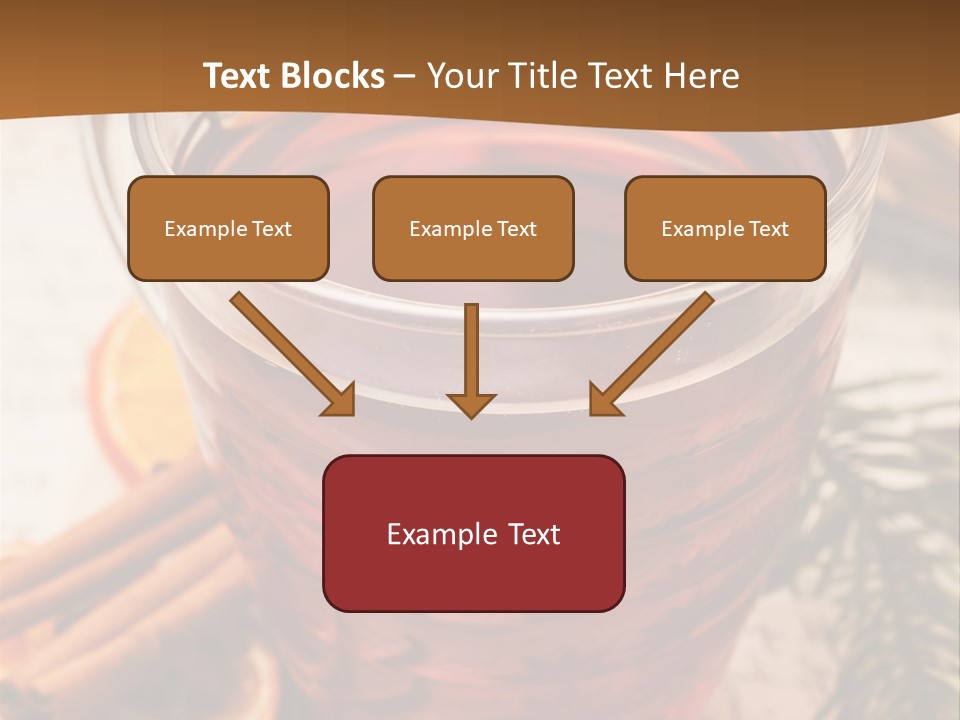 Weihnachten Tradition Tee PowerPoint Template