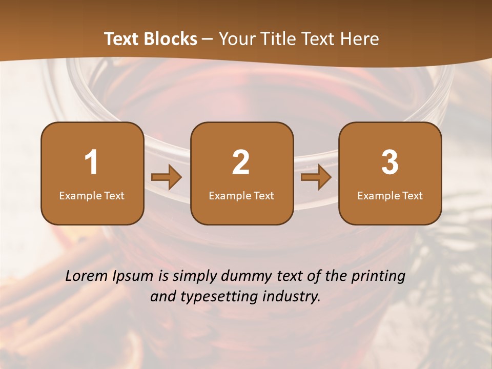 Weihnachten Tradition Tee PowerPoint Template