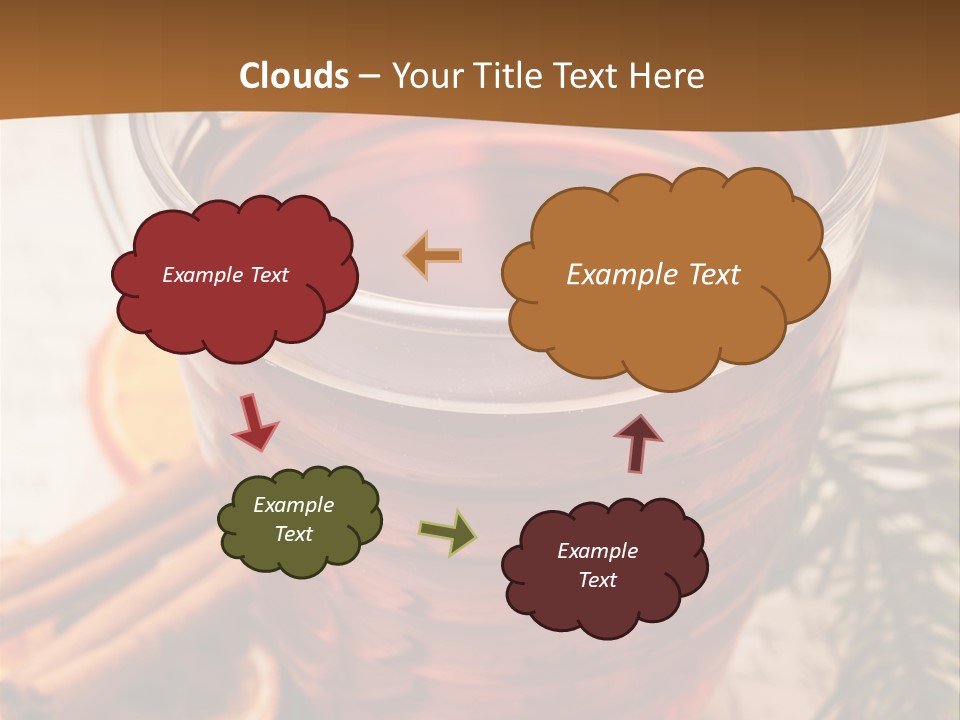 Weihnachten Tradition Tee PowerPoint Template