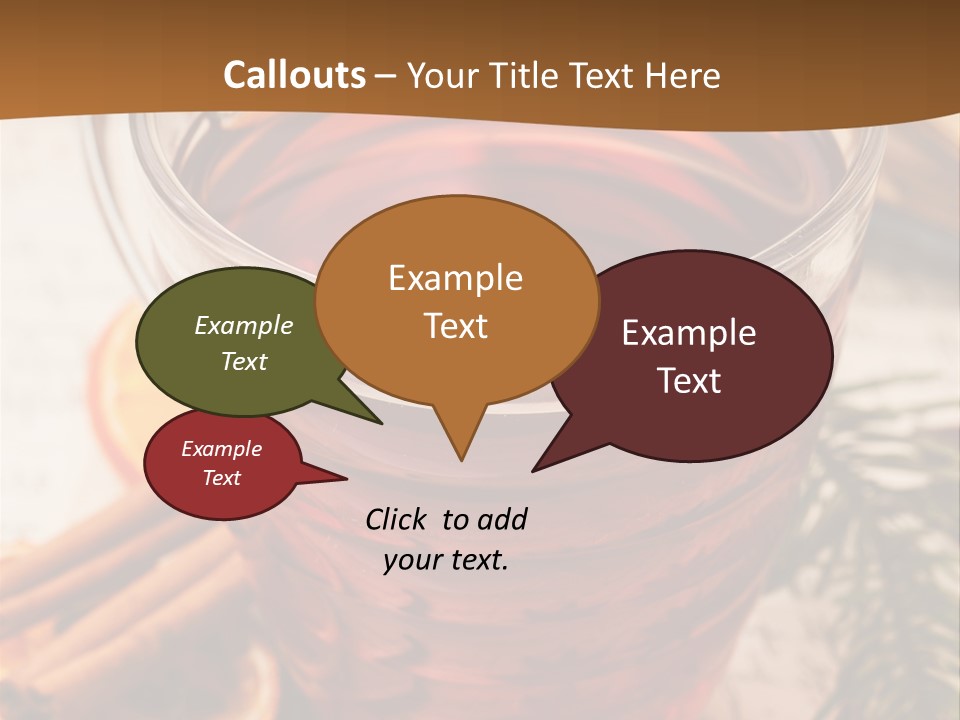 Weihnachten Tradition Tee PowerPoint Template