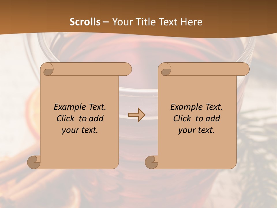 Weihnachten Tradition Tee PowerPoint Template