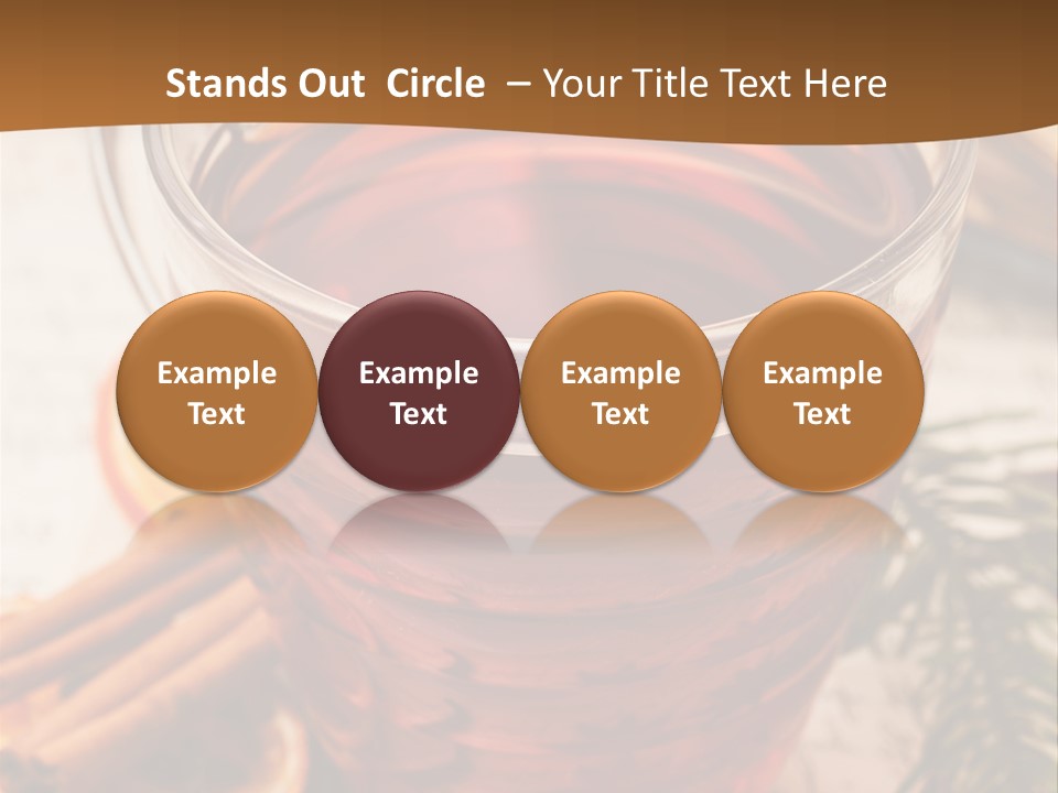 Weihnachten Tradition Tee PowerPoint Template