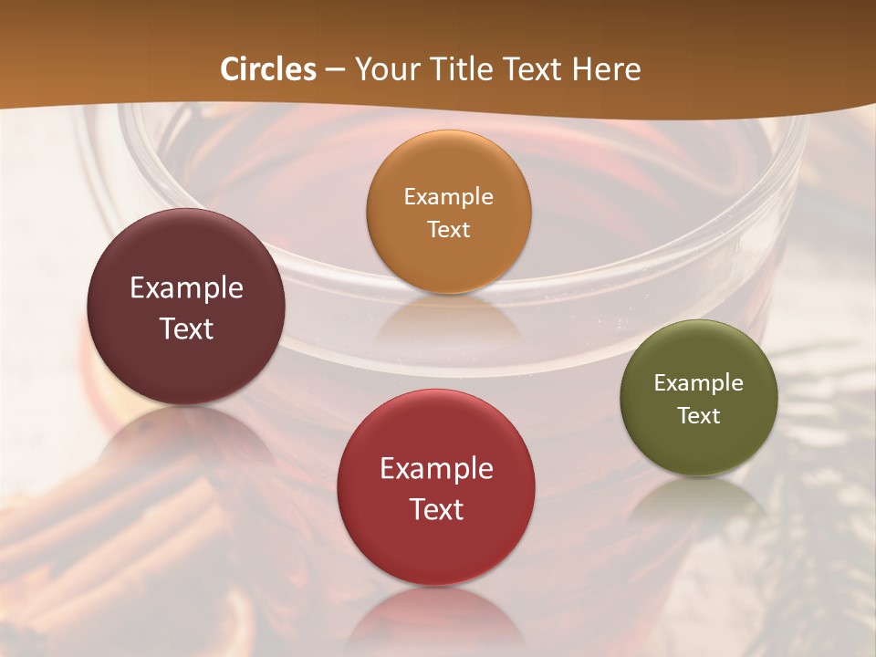 Weihnachten Tradition Tee PowerPoint Template