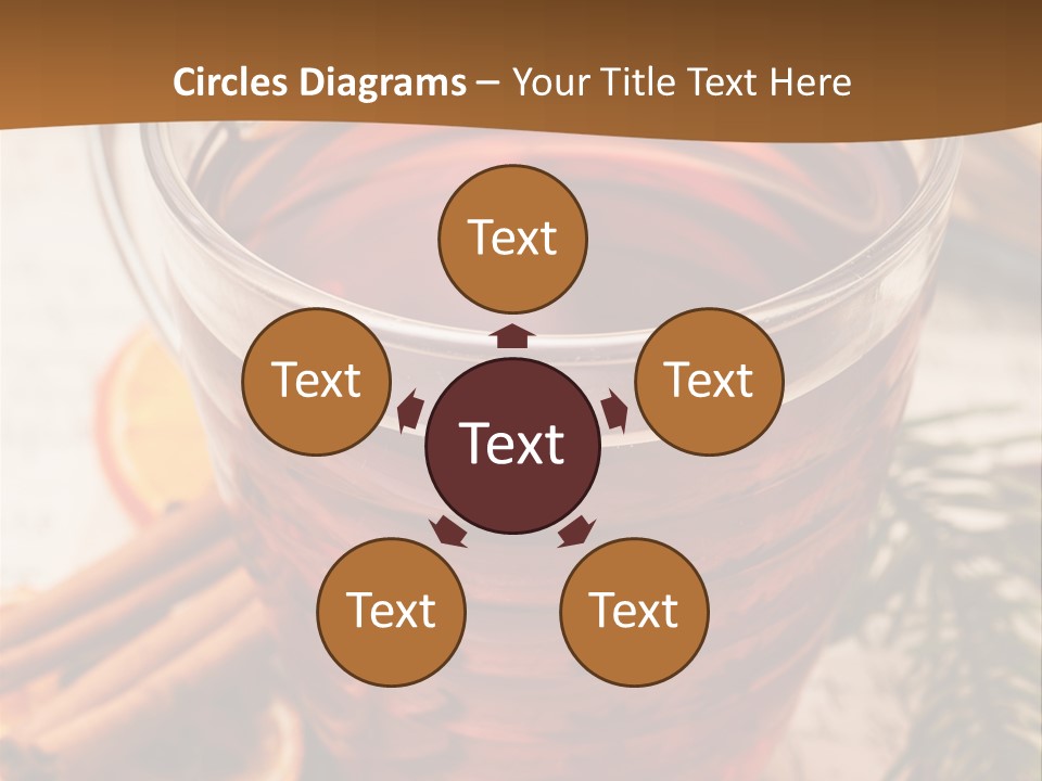 Weihnachten Tradition Tee PowerPoint Template