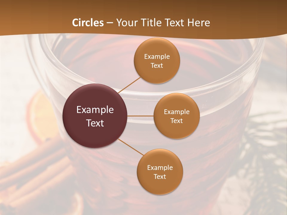 Weihnachten Tradition Tee PowerPoint Template