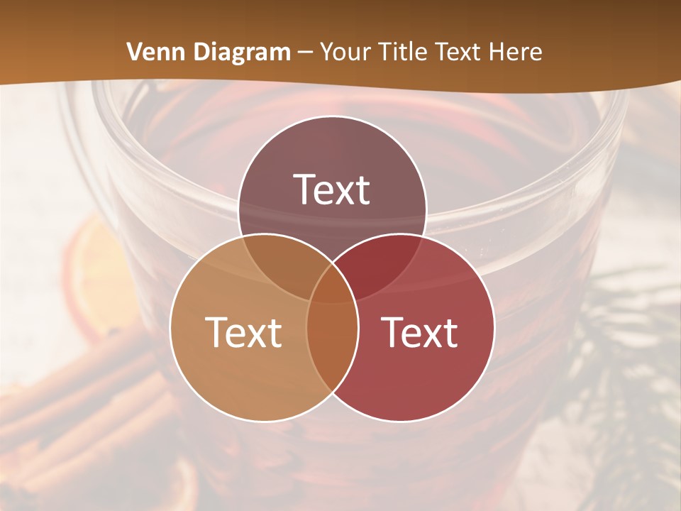 Weihnachten Tradition Tee PowerPoint Template