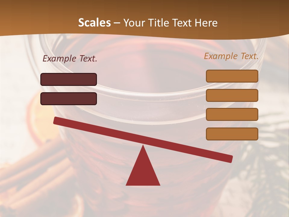 Weihnachten Tradition Tee PowerPoint Template