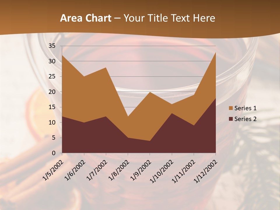Weihnachten Tradition Tee PowerPoint Template