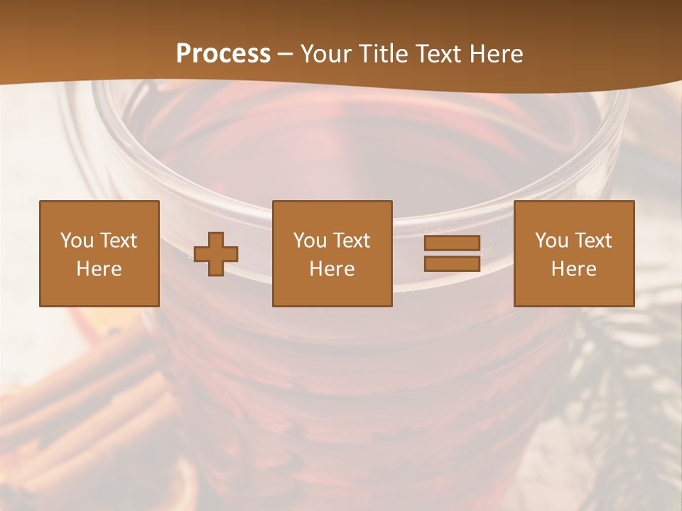 Weihnachten Tradition Tee PowerPoint Template