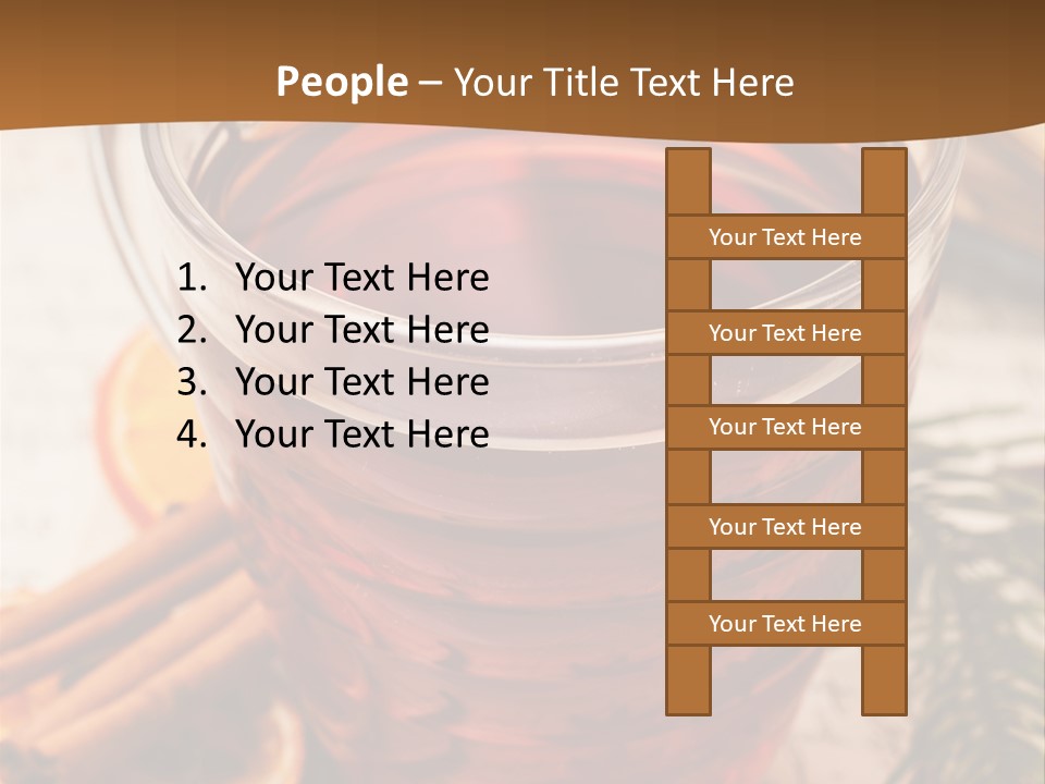 Weihnachten Tradition Tee PowerPoint Template