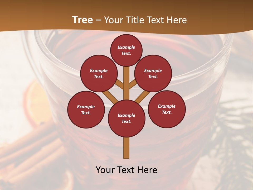 Weihnachten Tradition Tee PowerPoint Template