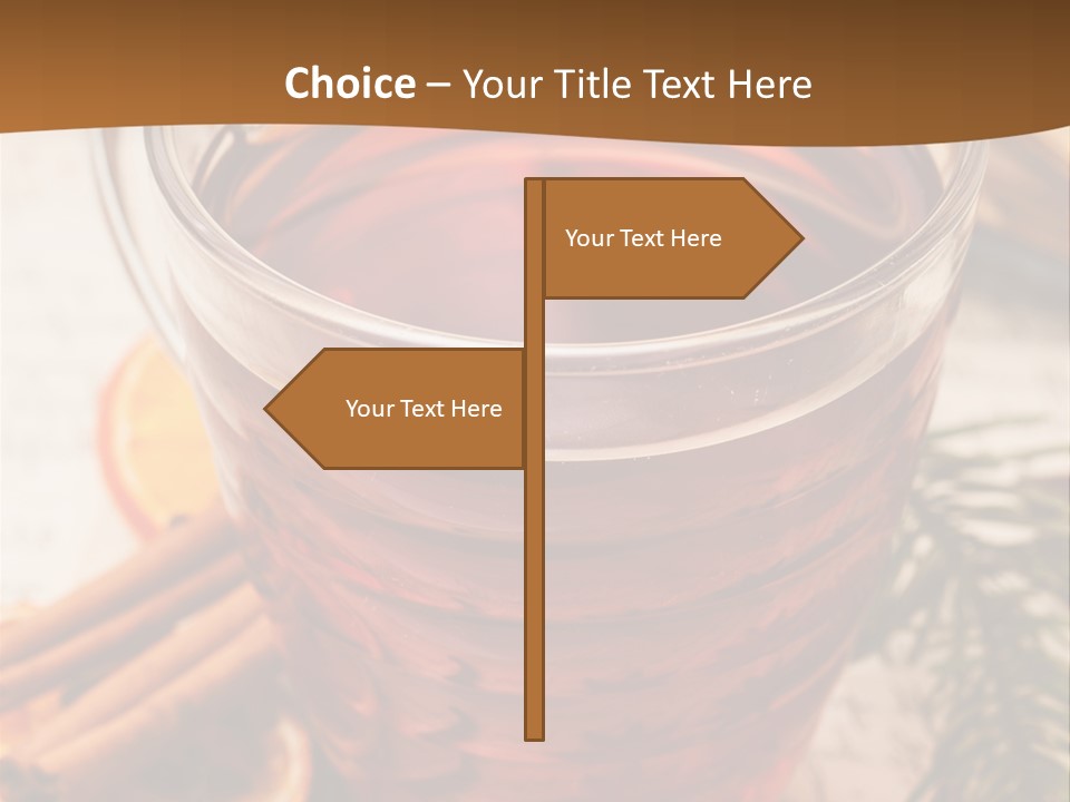 Weihnachten Tradition Tee PowerPoint Template