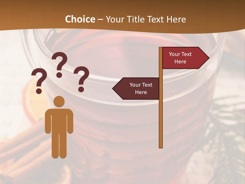 Weihnachten Tradition Tee PowerPoint Template