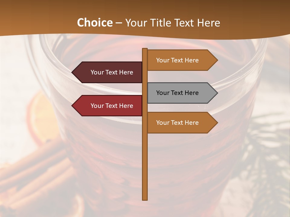 Weihnachten Tradition Tee PowerPoint Template