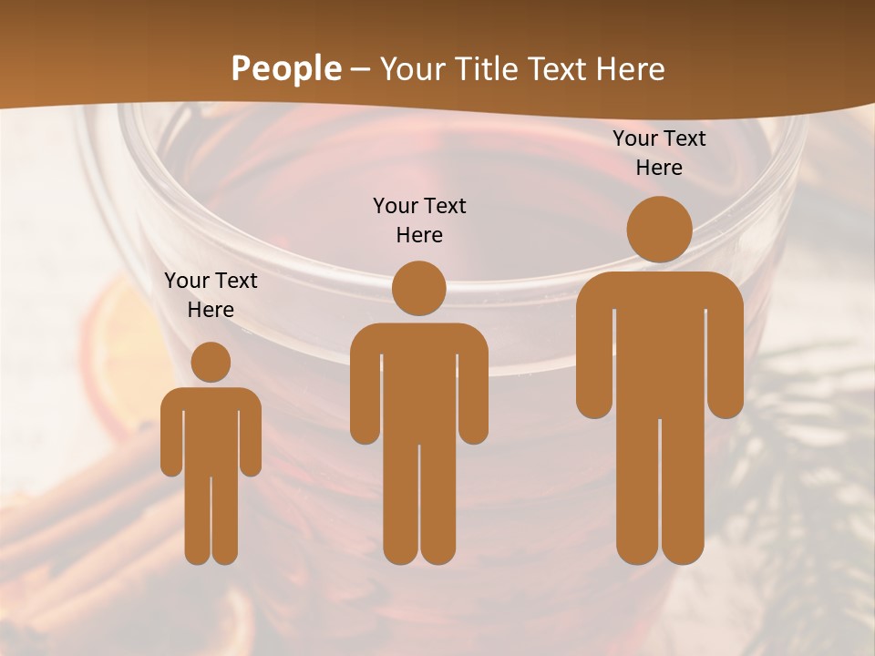 Weihnachten Tradition Tee PowerPoint Template