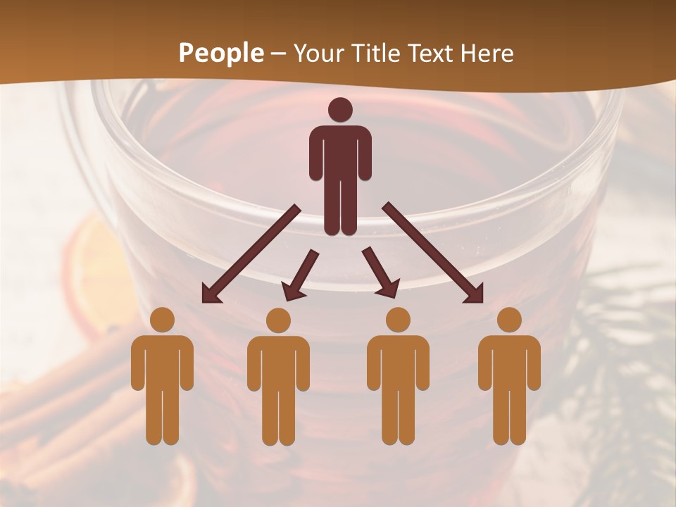 Weihnachten Tradition Tee PowerPoint Template