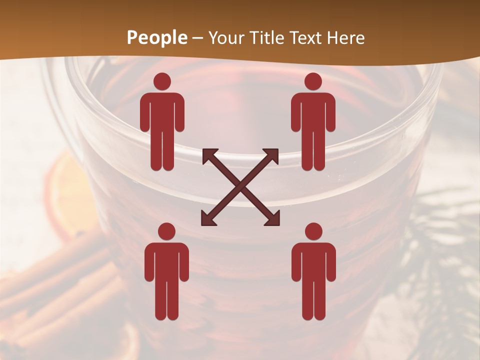 Weihnachten Tradition Tee PowerPoint Template