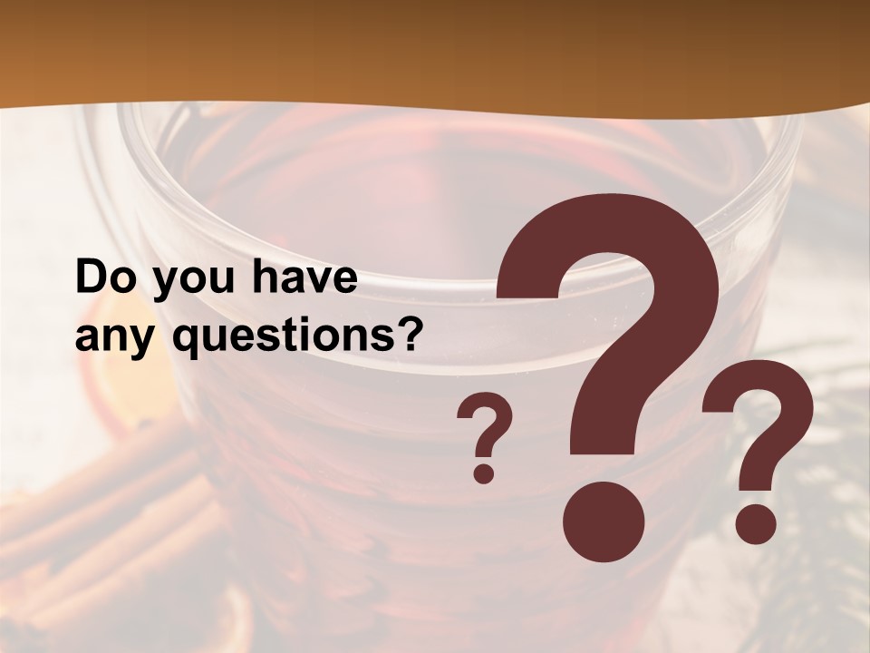 Weihnachten Tradition Tee PowerPoint Template