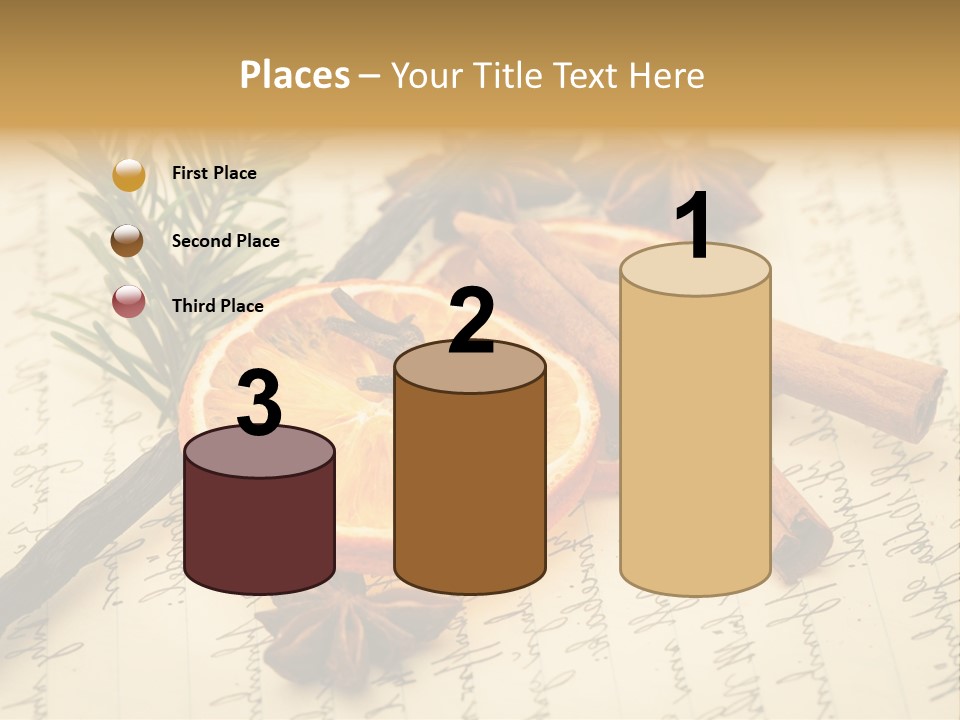 Schrift Zimt Vanille PowerPoint Template