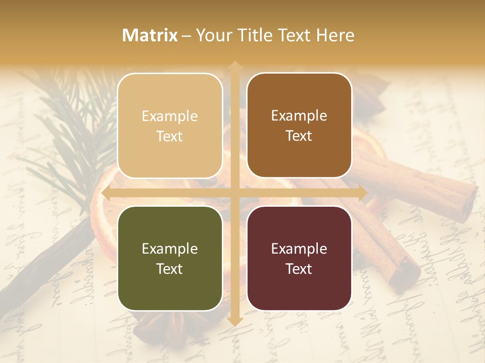 Schrift Zimt Vanille PowerPoint Template